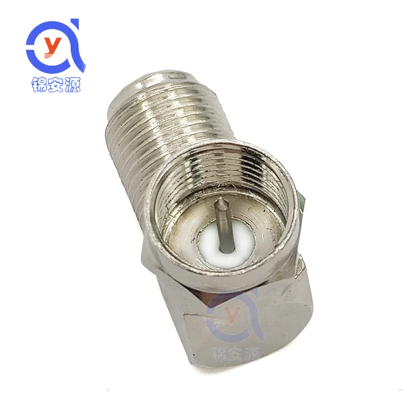 

5pcs metric f-head revolution British f-bus cable TV converter adapter right Angle elbow F RG6 RG59 socket coaxial connector 90
