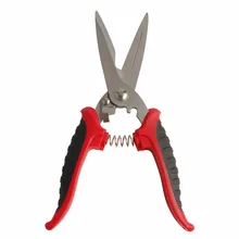 7 дюймов вырезанные электронные многофункциональные ножницы из нержавеющей стали, слот для ножниц, садовые секаторы, вырезанные ЖЕЛЕЗНЫЕ НОЖНИЦЫ