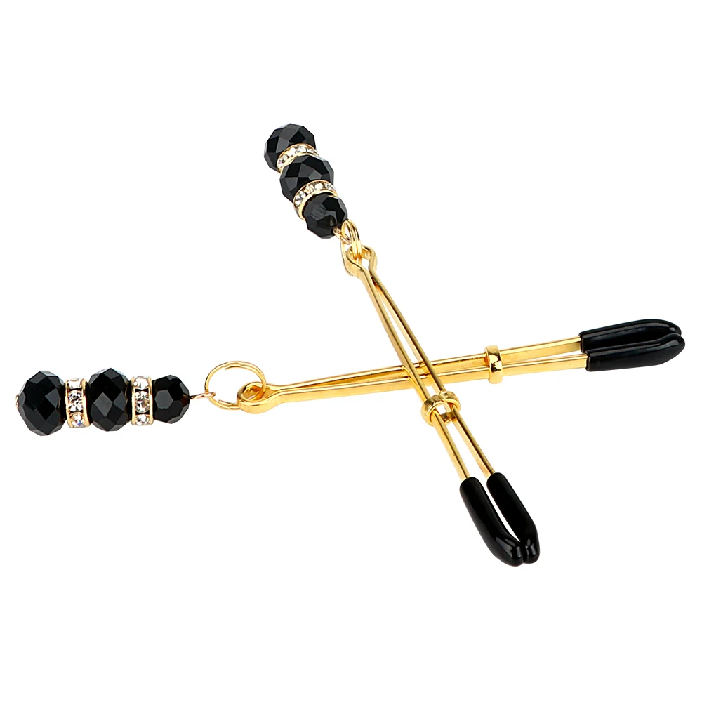 1 Pair Adult Game Nipple Clamps Clit Clamp Adjustable Erotic Product Sex Toys for Couples with Jewelry Breast Labia Clips