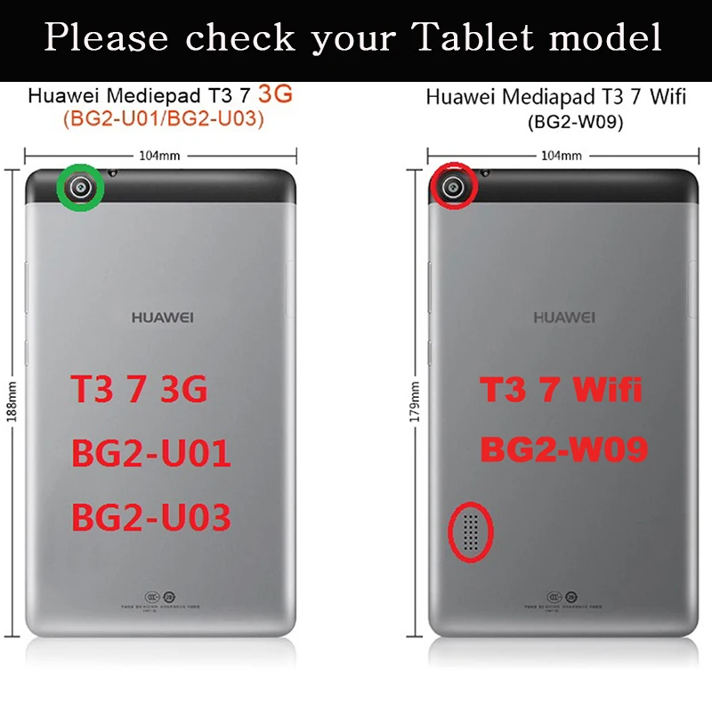 Умный чехол книжка с функцией сна и пробуждения для Huawei MediaPad T3 7 флип Wi Fi 0 3G 55