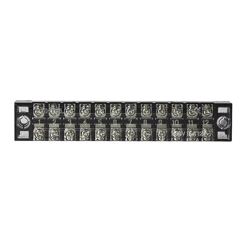 1Pcs Dual Row 12 Position Barrier Screw Terminal Strip 600V 15A TB-1512 | Обустройство дома