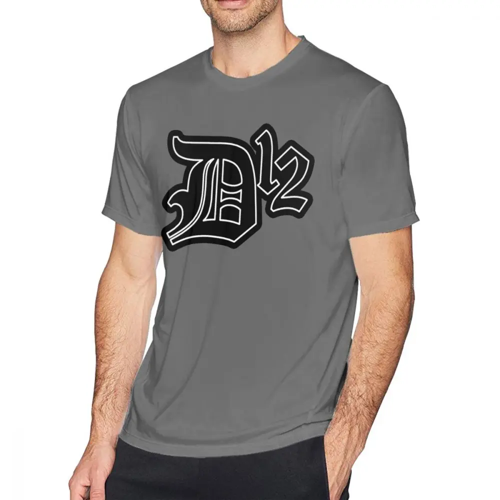 Eazy E футболка D12 футболка Классическая футболка с коротким рукавом хлопковая Футболка с принтом милый человек 6xl футболка - Цвет: Dark Grey