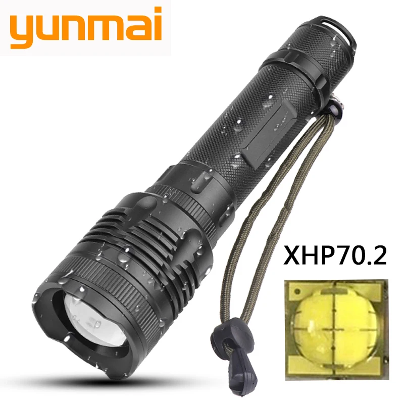 Z30yunami + P78 Новое поступление оригинальный CREE XHP70.2 32 w Мощный зум-объектив тактический светодиодный фонарик факел 10000 mAh 26650 Батарея