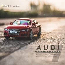 1:32 Audi A7 трехдверный звук и свет обратно питания моделирования все-сплава модели автомобиля детская игрушка автомобиль