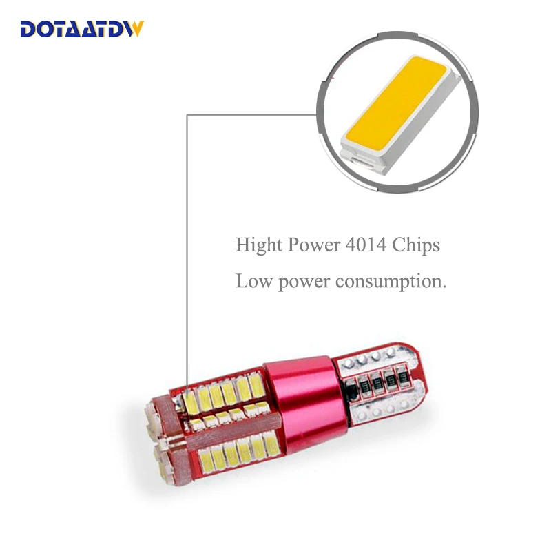 2 шт. автомобисветодиодный светодиодные ламсветильник T10 194 168 W5W 57SMD 4014|Сигнальная