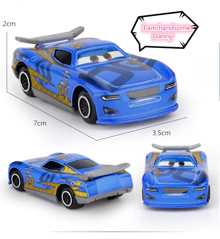 Disney Pixar машина 3 Lightning McQueen Джексон Storm Крус Mater Мак дядя Грузовик 7 штук/1:55 Дети сплав Пластик автомобиля