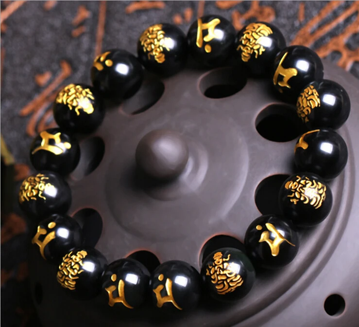 Prix pour 10 MM Haute Qualité Naturel Or Impression Noir Obsidienne Sculpté Bouddha Chanceux Amulette Perles Rondes Bracelet Pour Femmes Hommes Bracelet Prix pour 10 MM Haute Qualité Naturel Or Impression Noir Obsidienne Sculpté Bouddha Chanceux Amulette Perles Rondes Bracelet Pour Femmes Hommes Bracelet