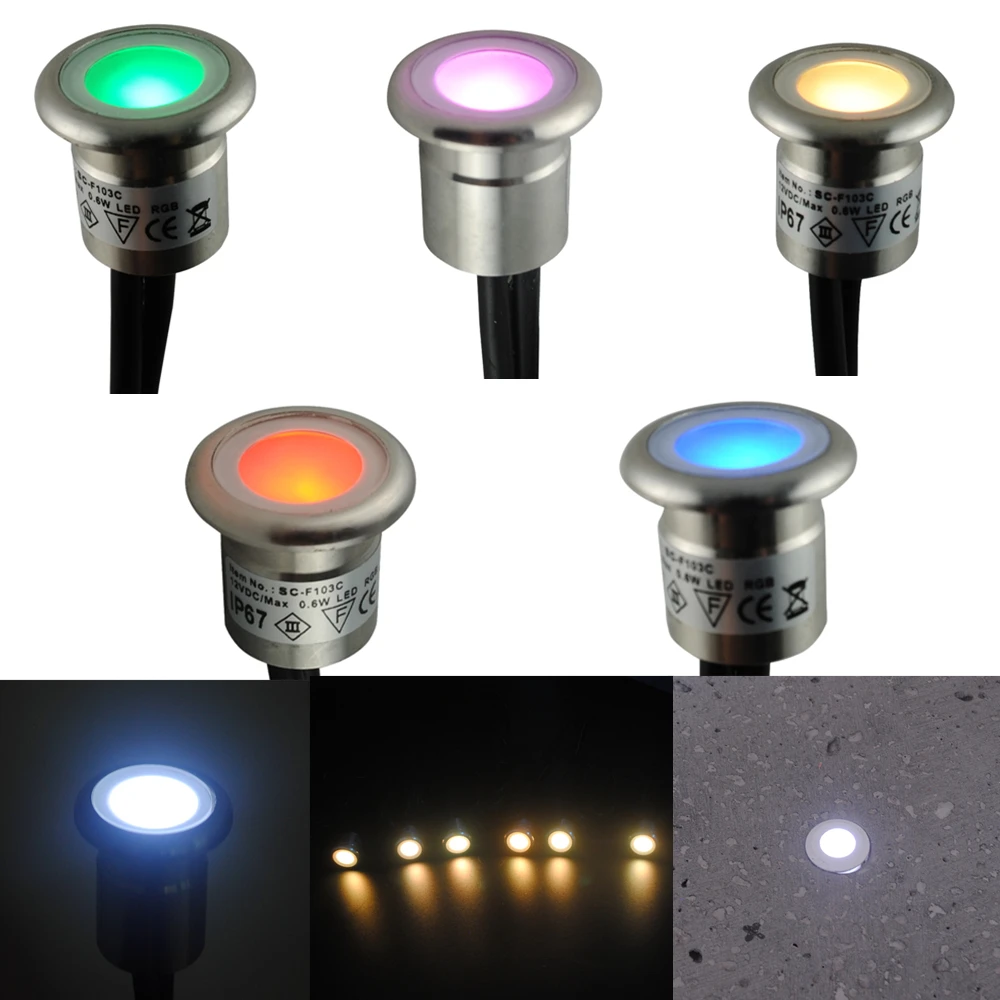1 шт. светодиодный светильник из нержавеющей стали IP67 12 В|inground light|led steplight for outdoor |