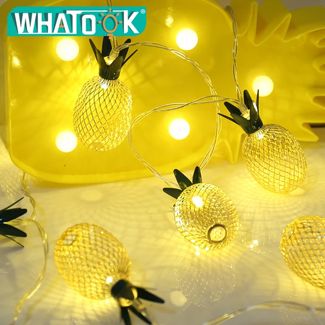 5m 40pcs Pineapple String Lights New Year Wedding Party Garland Led Light for Outdoor Christmas Decoration Warm White Lighting