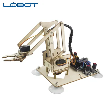 

4 DOF Arduino ArmModel Mechanical Grab Learning Kit Joystick Button Knob Remote Control RC Parts Robot