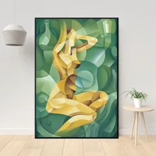 

WARMSUN Abstract Naked Women Canvas Painting Wall Art Prints Posters Pictures For Living Room Bedroom Home Decoration No Frame
