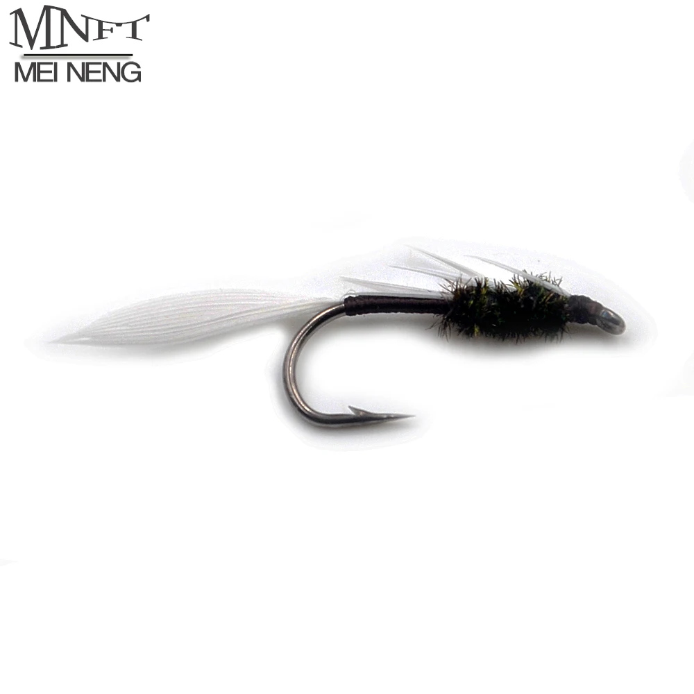 

MNFT 10Pcs Brown Green Body NYmph Trout Flies Fly Fishing Lures Hook #6 Outdoor Fly Fishing Lure
