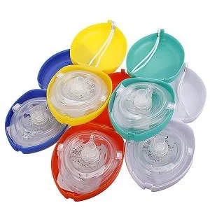 

Guangzhou saferlife medical product first aid cpr mask cpr face shield clear for hospital red cross training