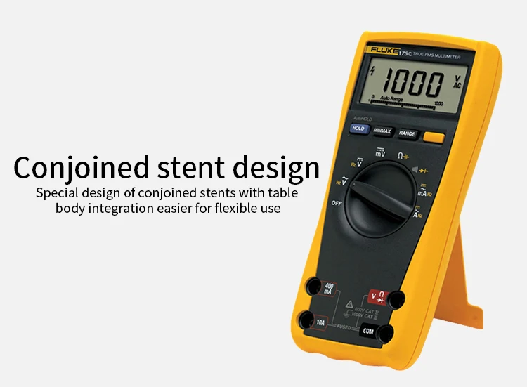 Fluke 175 175C True RMS цифровой мультиметр напряжение Ом Емкость Частота Температура Тестер