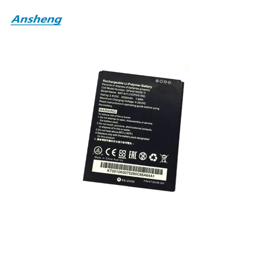 

High Quality 2000mAh BAT-A11 battery for Acer Liquid Z410 T01 Z330 Smartphone