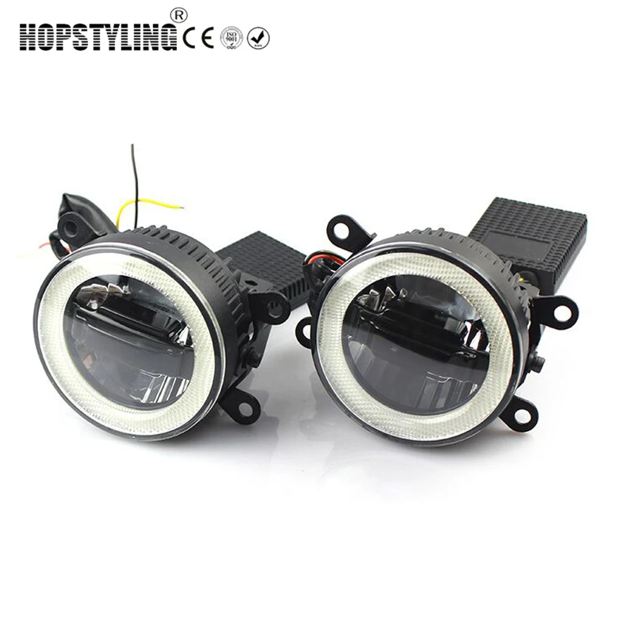 Hopstyling 2pcs LED Angel Eyes DRL Fog light for Nissan Pathfinder 2005~2015 Daytime running lamps 3 in 1 function car-styling Hopstyling 2pcs LED Angel Eyes DRL Fog light for Nissan Pathfinder 2005~2015 Daytime running lamps 3 in 1 function car-styling