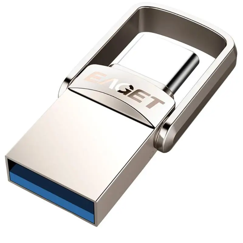 EAGET CU20 металлический USB флеш-накопитель 32 Гб 64 Гб 128 ГБ USB 3,0 Тип C Флешка OTG тип-c карта памяти, Флеш накопитель для телефона и ноутбука