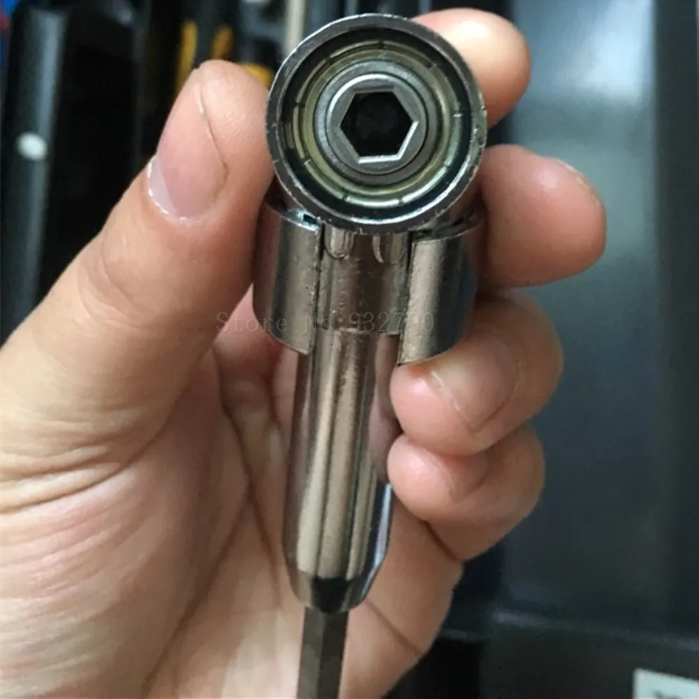 14 Inch 105 Degree Adjustable Hexbit Angle Driver Electric Screwdriver Magnetic Bit Wrench Hex Bit Drive Offset Attachment