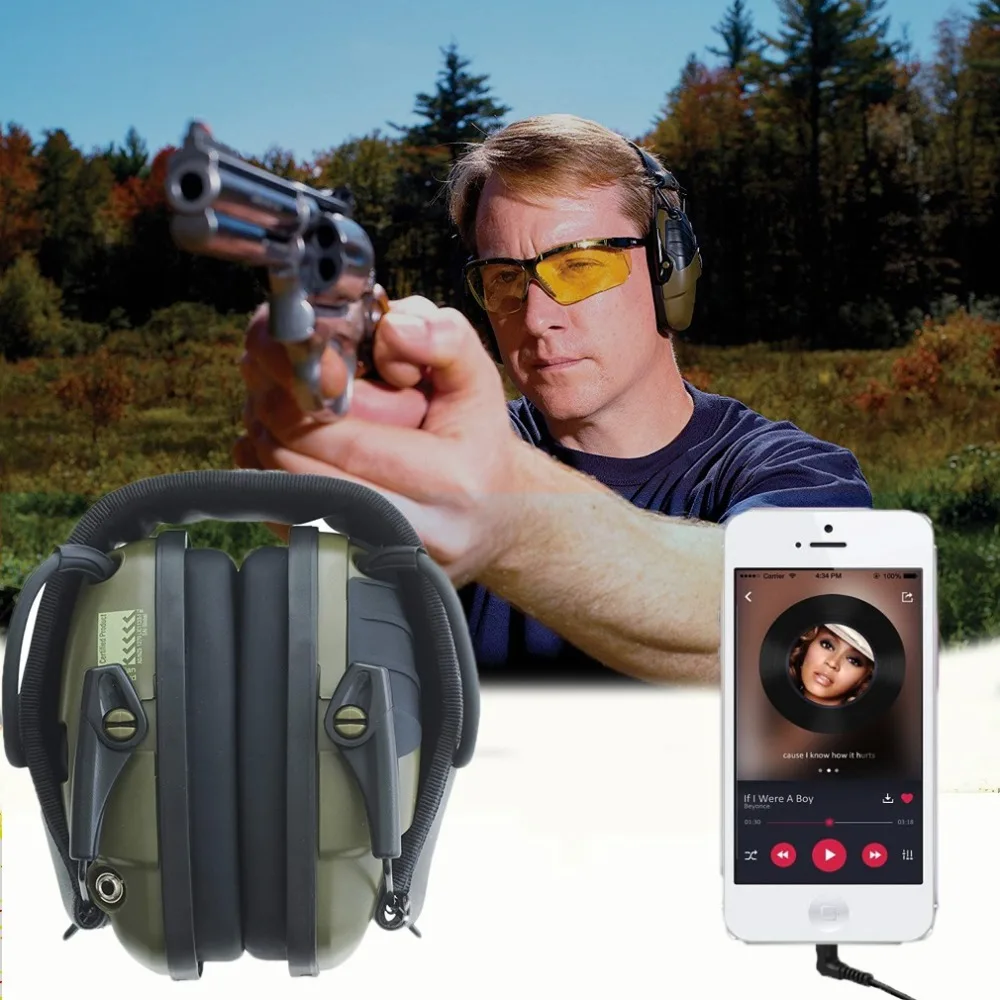 

Outdoor Sports Anti-noise Earmuff Sound Electronic Shooting Earmuff Tactical Hunting Hearing Protective Headset Hot sales