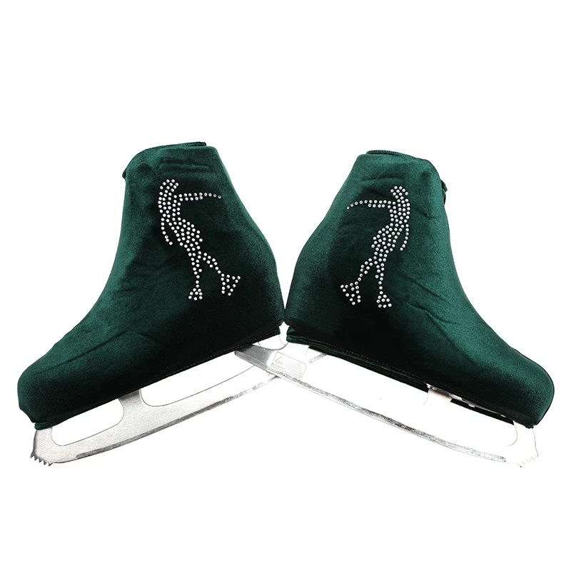 Nasinaya Figure Skating Competition Shoe Cover Children's Velvet Adult Protective Roller Accessories Shiny Rhinestone