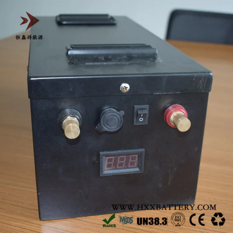 

HXX Lithium Deep Cycle BMS 2000W Portable 12V 180AH NMC Battery LCD Show for Fishing Boat Ship Machine RV Energy Storage