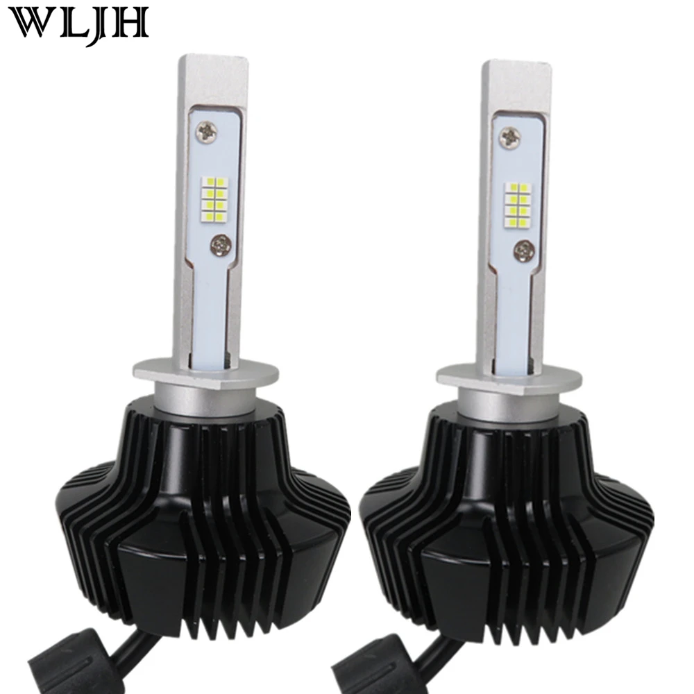Buy WLJH 2x CANBUS 80W 9000LM H1 Led Headlight 12v 24v