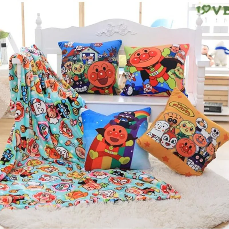 Мультяшный анпанмен байкинман плюшевая грелка для рук одеяло на день рождения