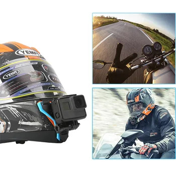 

Motorcycle Full Face Helmet Chin Mount for GoPro Hero 6 5 4 3+ Session Xiaomi YI 4K SJCAM Sj4000 POV Action Camera Strap Mount