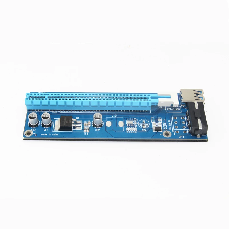60 см USB3.0 PCI-E 1X для 16X расширитель Riser карта PCI Express графическая карта адаптер ж/SATA 15Pin для 4Pin Мощность кабель Майнинг Биткойн