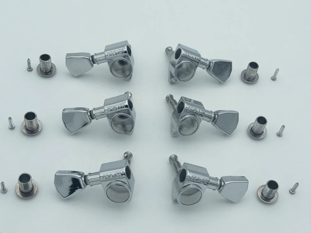 

Chrome Grover Tuning Peg Machine Heads Tuners Electric Guitar Tuning Pegs