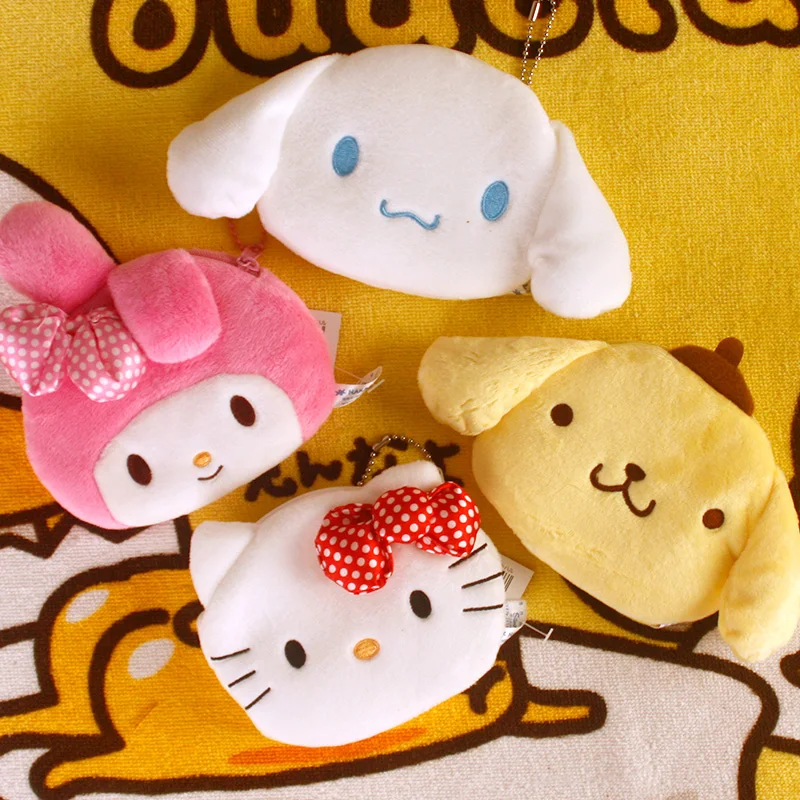 Melody Rabbit Frog Keroppi Pudding Dog Hello Kitty Plush Coin bag Keychain Toys brinquedo menina toys