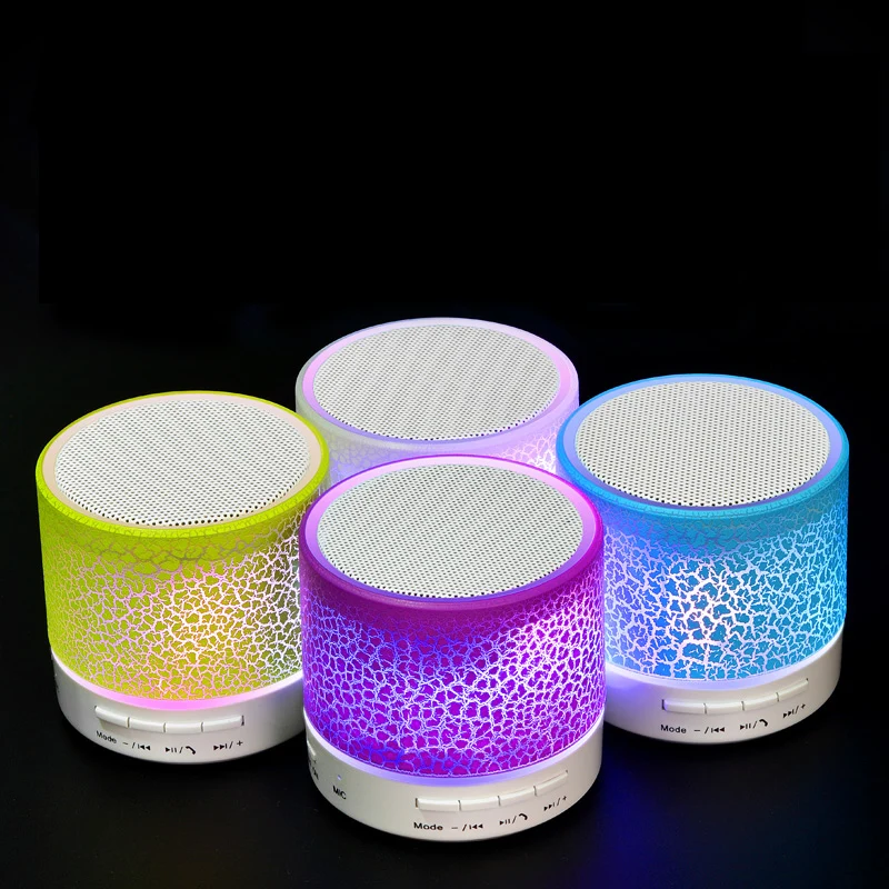 Bluetooth динамик MinWireless громкий с трещинами светодиодный TF USB сабвуфер bluetooth s mp3