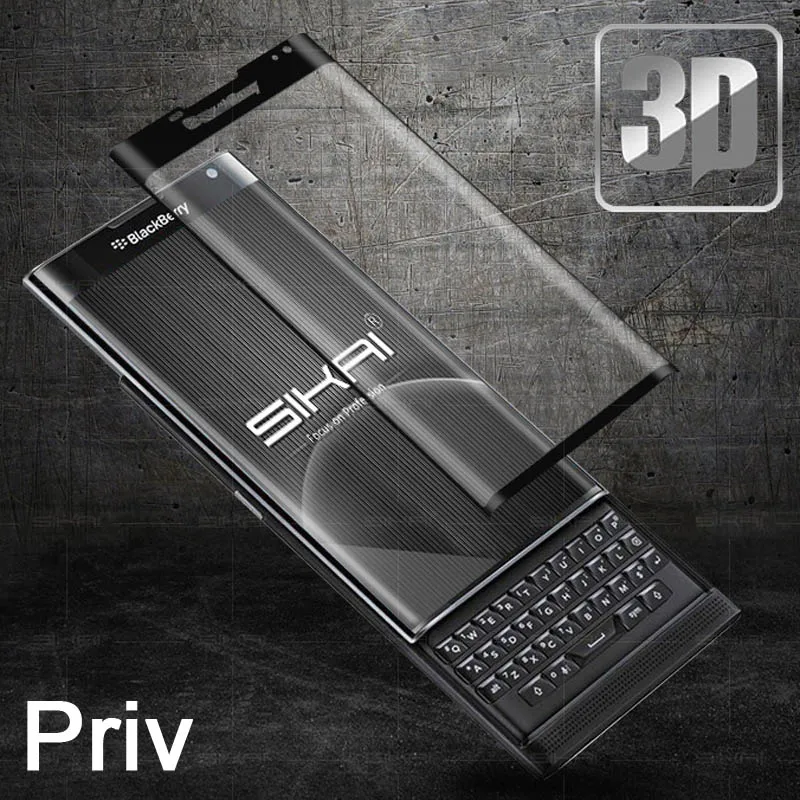 9H 3D закаленное стекло lcd для BlackBerry Priv изогнутая полная защитная крышка для экрана для BlackBerry Priv Keyone DTEK70 защитная пленка