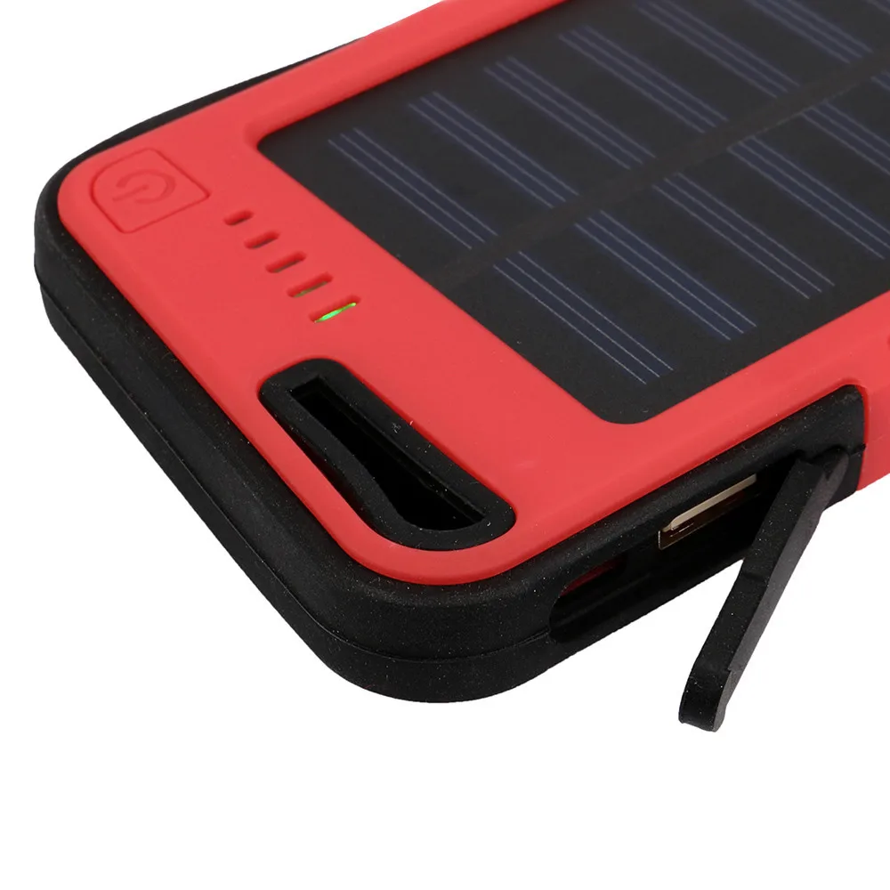 Battery Charger Cases Dual USB 20000mah Waterproof Solar Power Bank