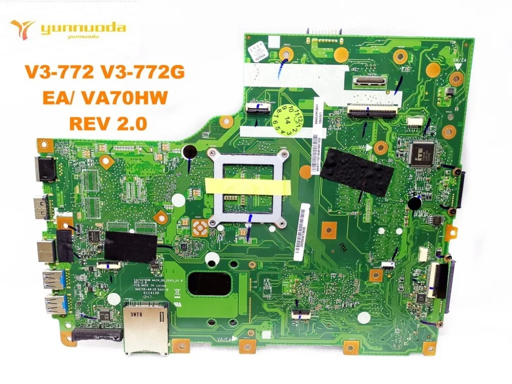 Оригинальный Для ACER V3 772 Материнская плата ноутбука 772G EA VA70HW REV 2 0 испытанное