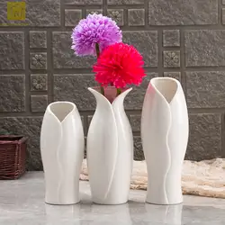 Белый Керамика ваза китайского искусства Декор фарфоровая ваза для цветов креативный подарок украшение домочадца Ваза Главная Свадебный