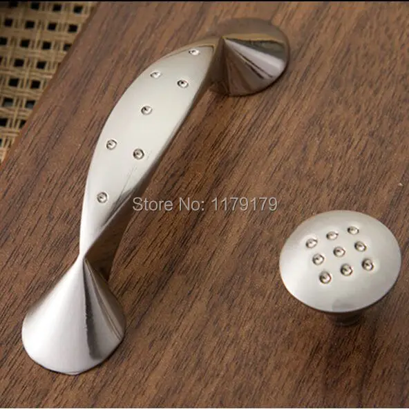

stain silver kichen cabinet handle pull brush nickel cupboard pull 64mm drawer dresser furniture handles pulls knobs