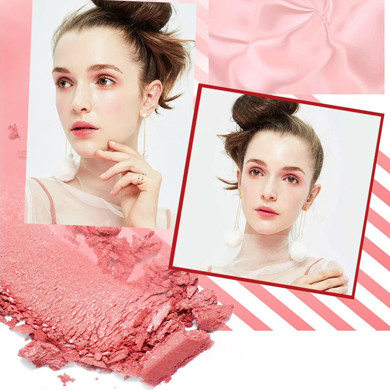 Румяна лицо и щеки натуральный макияж длительный розовый оранжевый Blusher 998