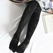 Японский Лолита Сладкая девушка Kawaii трусики шланг для женщин Harajuku нос чулки Созвездие горячего тиснения нижнее бельё для девоч