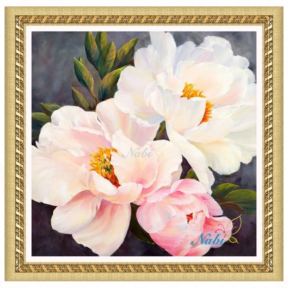 

Flowers Round diamond mosaic painting diamond embroidery cross stitch - 5d diy beaded picture icons set 2311R