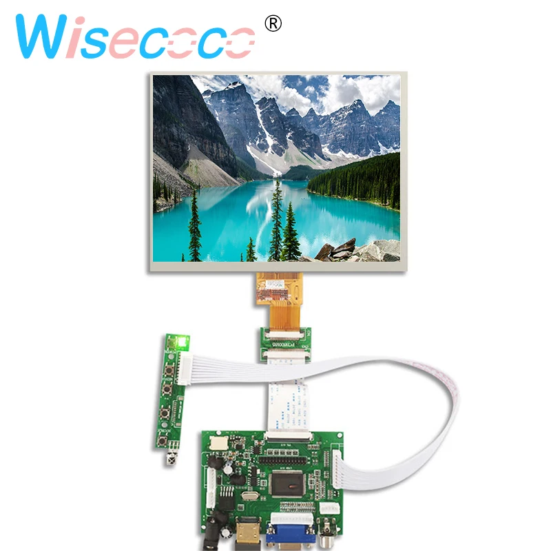 Tela de Exibição Lcd de Polegadas 1024*768 Tablet com Driver de Controle Placa de Áudio para Raspberry pi 3b Vga av