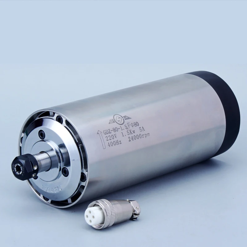 

1.5KW AIR-COOLED SPINDLE MOTOR,ER11,220V, 24000rpm,400Hz, ENGRAVING MILLING GRIND