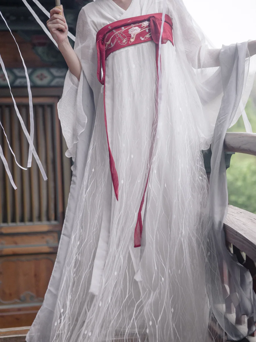 Одежда в китайском стиле, Женские Элегантные платья Hanfu, Китайская древняя и традиционная одежда, одежда для народных танцев DQL889