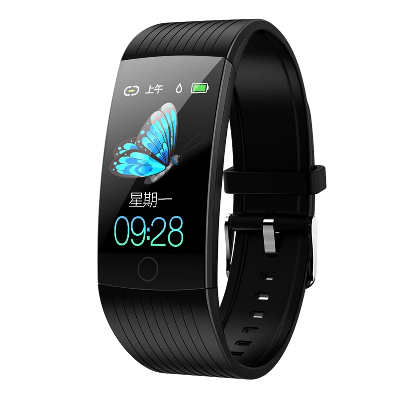 

Q18 Smart Bracelet 1.14 Inch Full Color Screen Ip68 Waterproof Heart Rate Blood Pressure Detection Incoming Call Reminder Info