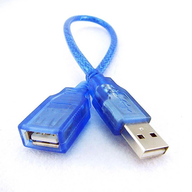 USB 2.0 Extension Cables USB Male to Female Data Sync Fast Speed Extender Cable Adapter Cord For PC 30cm
