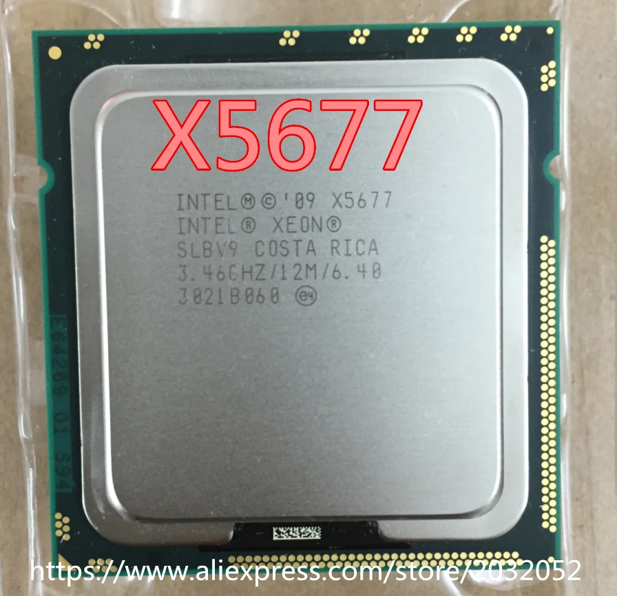 

Intel Xeon Processor X5677 Quad Core 3.46Ghz/130W/12M Cache, 6.40GT/s SLBV9 (working 100% Free Shipping) x5677