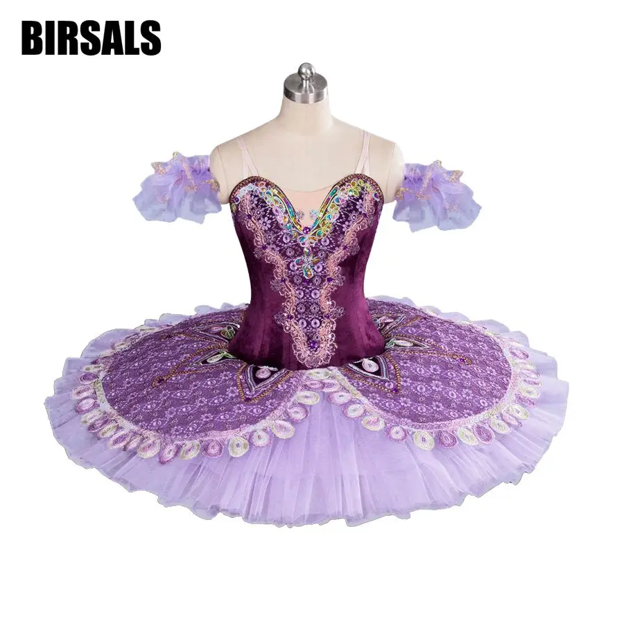 ballerina purple classical ballet tutu professional ballet tutus pancake platter recital performance competition ballet BT9063