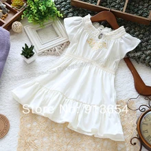 Новинка платье для малышей Одежда для девочек Летнее цельное платье для девочек Модное платье принцессы для маленькой девочки Детские платья с коротким рукавом