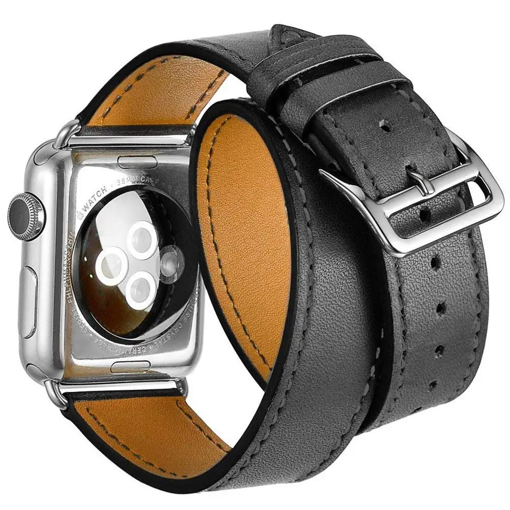 Ремешки для Apple Watch кожаный ремешок 44 мм 42 мм 38 мм 40 мм ремешок для iWatch для Apple Watch Series 4 3 2 1 браслет кожа