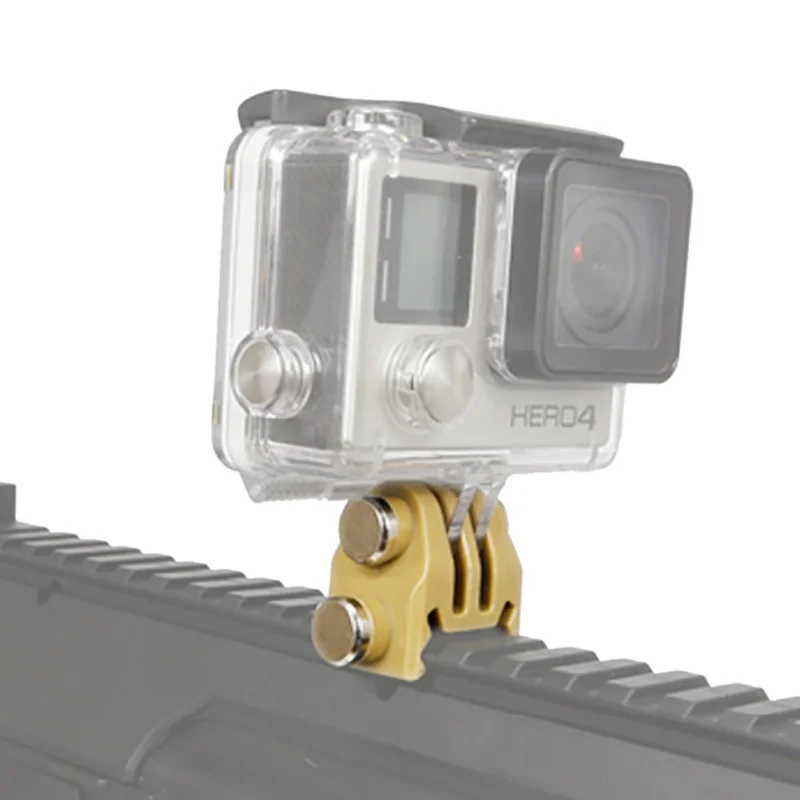 Аксессуары 20 мм Пикатинни рейку страйкбольного пистолета адаптер Комплект для GoPro экшн-ружья Охотничья винтовка Крепление камеры